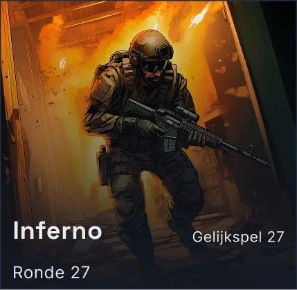 Een soldaat in gevechtsuitrusting richt een geweer in een schemerig verlichte ruimte, gedomineerd door fel rood en blauw licht. De scène straalt spanning en concentratie uit.